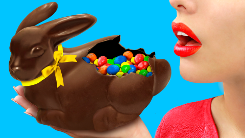  How To Make a Giant Chocolate Easter Bunny / 8 DIY Easter Treats